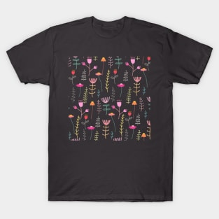 Flowers Pattern T-Shirt